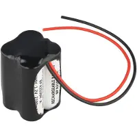 AccuCell Notleuchtenakku NiMH 4,8V 2100mAh F2x2 A mit 200mm Kabel