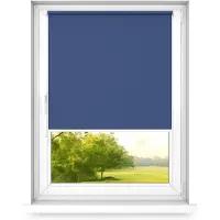 Time4blinds - Verdunklungsrollo ohne Bohren - Blaubeere - Links, 1200x1900mm