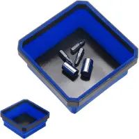 Famanu Aufbewahrungsbox aus Silikon – Faltbar und magnetisch für Schrauben, Bolzen und kleine Metallteile