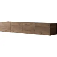 Lookway Hängender TV-Schrank COLGANTE NUSSBAUM 200 cm, LED-Beleuchtung