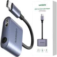 UGREEN 60164, Kabelgebunden, USB 3.2 Gen 1 (3.1 Gen 1) Type-C, Grau, 3.5mm, USB Typ-C