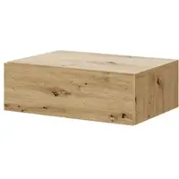 Home24 Hänge-Nachtkommode Kuunga in Eiche Artisan Dekor | Gr.: onesize
