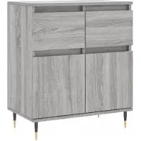 Helloshop26 - Buffet Sideboard Kommode Kleiderschrank Aufbewahrungsm√∂bel Organizer Küche Wohnzimmer Sonoma 60 x 35 x 70 cm 02_0036395