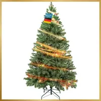 Dimono Künstlicher Weihnachtsbaum Classic 210 cm - Täuschend echter Tannenbaum inkl. stabilem Ständer für ein perfektes Weihnachtsfest