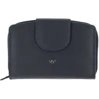 Golden Head Leder Geldbörse Polo RFID Protect Damenbörse mit RV 3319 Marineblau dunkelblau