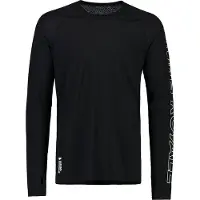 Mons Royale - Technische erste Schicht aus Merinowolle - Temple M Merino Long Sleeve Black für Herren - Größe S - schwarz
