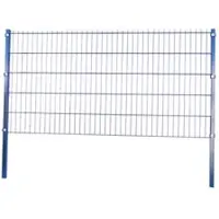 GreenYard Doppelstabmattenzaun Komplett-Set, ca. 103 cm x 10 m - Anthrazit