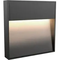 SSC-LUXon ELEVA Treppenspots eckig anthrazit - Stufenlicht aus Aluminium IP54 neutralweiß - Treppenbeleuchtung Wandlicht für Hauseingang