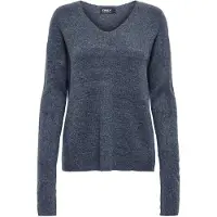 ONLY Strickpullover "ONLCAMILLA V-NECK L/S PULLOVER KNT NOOS" Materialmix, regular fit