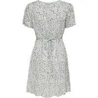 ONLY Minikleid "ONLEVIDA S/S SHORT DRESS WVN NOOS" Viskose, regular fit, V-Ausschnitt