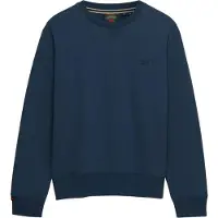 Superdry für Herren. M2013751A Sweatshirt Essential Logo Crew Marineblau (XXL), Lässig, Baumwolle