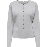 ONLY Strickjacke "ONLLUCY LS O-NECK CARDIGAN EX KNT" Materialmix, regular fit, Rundhals