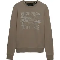 Superdry für Herren. M2014495A Retro Outdoor Sweatshirt taupe (XL), Lässig, Baumwolle