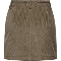 ONLY Cordrock "ONLAMAZING HW CORD SKIRT", Damen, Gr. S (36), braun (cub), Cord, Obermaterial: 100% Baumwolle, unifarben, mini, Röcke Cordrock, Baumwollmischung