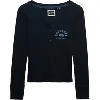 Superdry Athletic Button Down Langarm-t-shirt