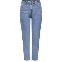 ONLY Emily High Waist Straight Raw Crop Ankle Mae07 Jeans Blau 28 / 30 Frau Blau 28