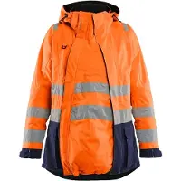 Blakläder High Vis Umstands-Jackenerweiterung 2172, Farbe:High Vis Orange, Größe:XS