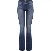 ONLY Bootcut-Jeans "ONLBLUSH – Bootcut-Jeans mit niedriger Leibhöhe und Stretch" Baumwollmischung, bootcut fit
