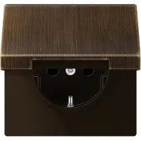 JUNG ME1520KIKLAT SCHUKO Steckdose mit Klappdeckel KI