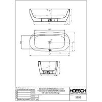 Hoesch 3894.112 BW iSensi Oval 1900x900 Monolith