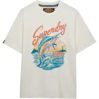 Superdry für Herren. M1012355A Maritimes T-Shirt off-white (M), Weiß, Lässig, Baumwolle, Kurzarm