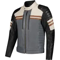 Rusty Stitches Steve Lederjacke Mehrfarbig XL Mann Mehrfarbig XL
