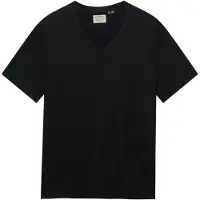 Superdry Classic Cotton Linen Vee Kurzarm-t-shirt Mit V-ausschnitt