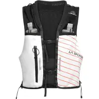 La Sportiva Ultra Trail Vest 10L, Style 79N, Farbe 000322 White/Cherry Tomato, Größe L,