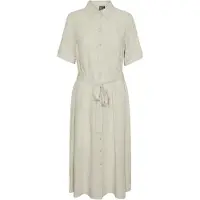 Pieces Pcpia Leinenmix Blusenkleid | Beige | S