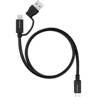 Nanocable 10.01.4803, 3 m, USB A/USB C, USB C, USB 3.2 Gen 2 (3.1 Gen 2), 10 Gbit/s, Schwarz