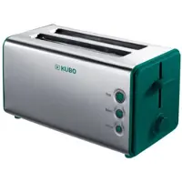 KUBO KBT4177 XL 2E Langschlitz-Toaster, Edelstahlgehäuse, Stoppfunktion, Auftaufunktion