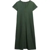 Superdry für Damen. W8011860A Grünes Midi-Strickkleid (S), Lässig, Baumwolle, Kurzarm