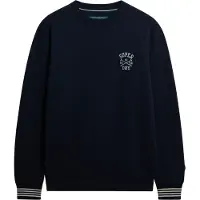 Superdry für Herren. M2014281A Athletic Club Crew Sweatshirt navy (M), Lässig, Baumwolle, Marine