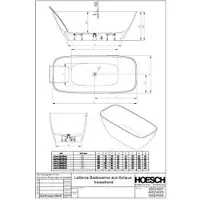Hoesch 4501.111 BW LaSenia 1600x750 freistehend