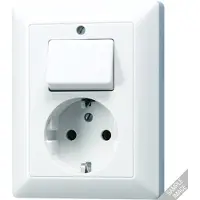 JUNG AS5576EUWW Schalter + Steckdose