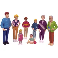 Miniland Familie der Europäer 8 Figuren