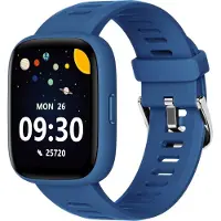 BIGGERFIVE Kinder Smartwatch 1,8" Fitness Tracker, 24/7 Puls, Schlafmonitor, IP68 Wasserdicht, Wecker, 5 Puzzlespiele, für Mädchen Jungen Teens 5–16 Jahre