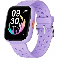 BIGGERFIVE Smartwatch Kinder, 1,8" Smartwatch Uhr Schrittzähler, 24/7 Puls, Schlafmonitor, Vibrationsalarm, IP68 Wasserdicht, Puzzlespiele mit/ohne App