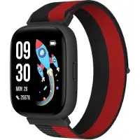BIGGERFIVE 1,8" Smartwatch Uhr Schrittzähler, 24/7 Puls, IP68 Wasserdicht, Schlafmonitor, Wecker, 5 Puzzlespiele mit/ohne App, Fitness Tracker für Mädchen Jungen