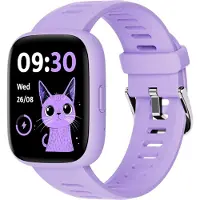 BIGGERFIVE Smartwatch Kinder 1,8" Fitness Uhr, 24/7 Herzfrequenz, IP68 Wasserdicht, Schlafmonitor, Wecker, Puzzlespiele mit/ohne App, Tracker Mädchen Teens 5–16