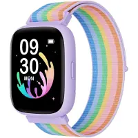 BIGGERFIVE Kinder Smartwatch mit Pulsmesser 80 Sportmodi 1.8" Touchscreen Schlafmonitor Spiele Fitness Tracker für Jungen & Mädchen