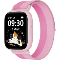 BIGGERFIVE 1,8" Smartwatch Uhr Schrittzähler, 24/7 Puls, IP68 Wasserdicht, Schlafmonitor, Wecker, 5 Puzzlespiele mit/ohne App, Fitness Tracker für Mädchen Jungen