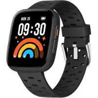 BIGGERFIVE Smartwatch für Mädchen und Teenager mit Schrittzähler, 24/7-Pulsmessung, Wecker, wasserdicht bis 30 m, Schlafüberwachung, Puzzlespiele,