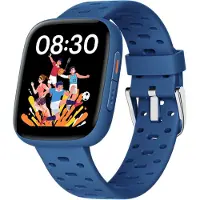 BIGGERFIVE Smartwatch für Mädchen und Teenager mit Schrittzähler, 24/7-Pulsmessung, Wecker, wasserdicht bis 30 m, Schlafüberwachung, Puzzlespiele,