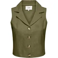 JDY Anzugweste "JDYMILAN LINEN S/L WAISTCOAT TLR" mit Leinen