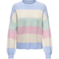 ONLY Strickpullover "ONLATIA L/S STRIPE PULLOVER KNT NOOS" Viskosemischung, regular fit