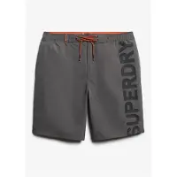 Superdry für Herren. M3010238A Klassischer grauer Badeanzug (S), Strandbekleidung, Recyceltes Polyester, Nachhaltig