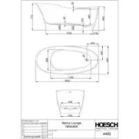 Hoesch 4492.112305 BW Namur Lounge 1800x800 freistehend