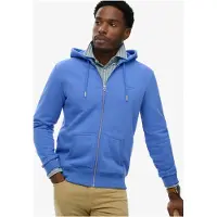 Superdry für Herren. M2014128E Essential Logo Zip Sweatshirt blau (S), Lässig, Baumwolle