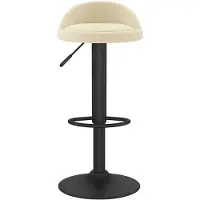 vidaXL Barhocker Creme Samt